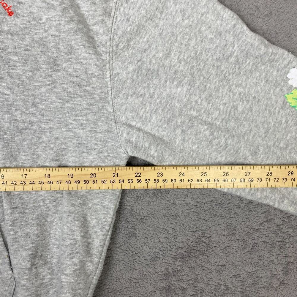 Strawberry Shortcake Hoodie Women Large Gray Graphic Full Zip Long Sleeve Active - Picture 13 of 16